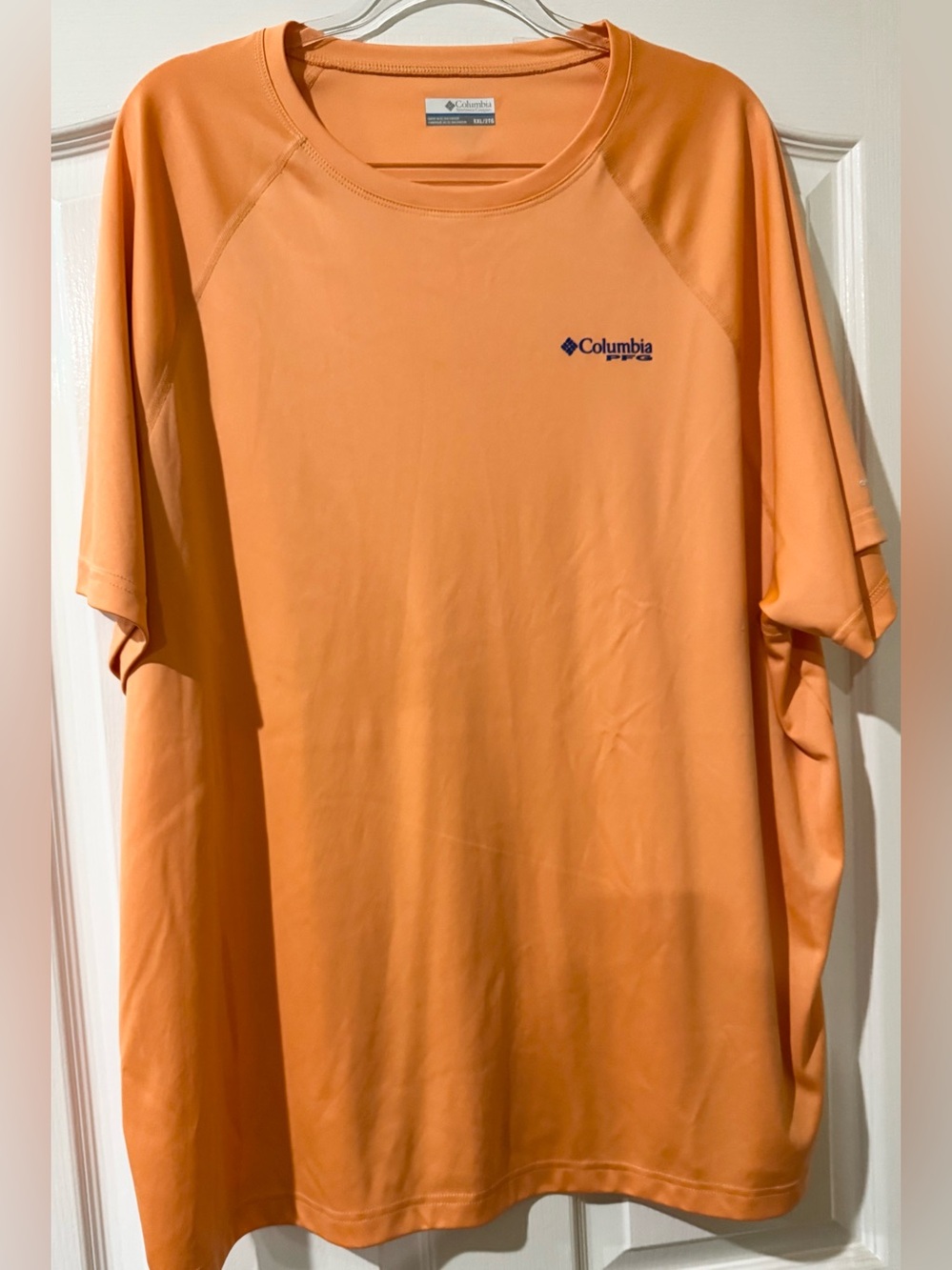 Columbia PFG Men's Short Sleeve Performance Tee in Peach XXL